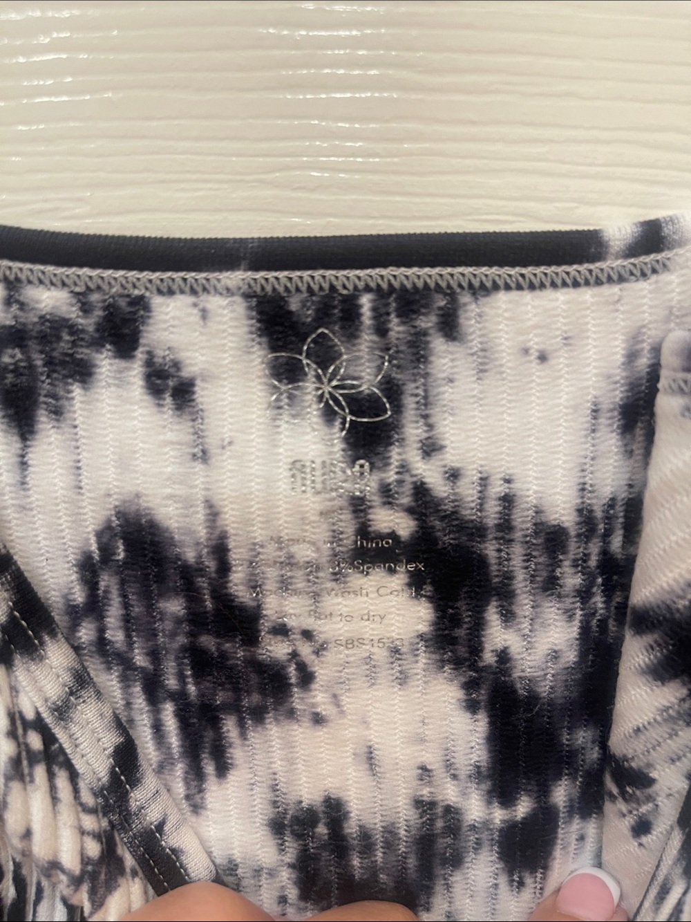 Aura - Tie-Dye Ribbed Scoop Neck Bodysuit S:M/L - Picture 3 of 5